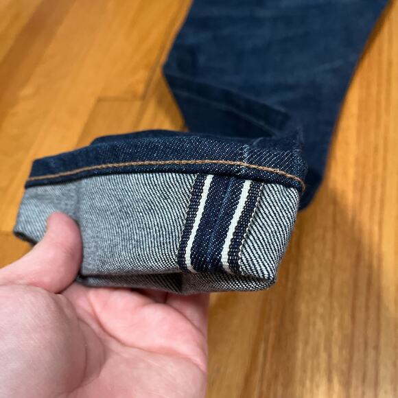 Levis Made and Crafted Jeans Mens 29x28 Japanese Selvedge Japan Big E 502 Taper - Picture 9 of 16